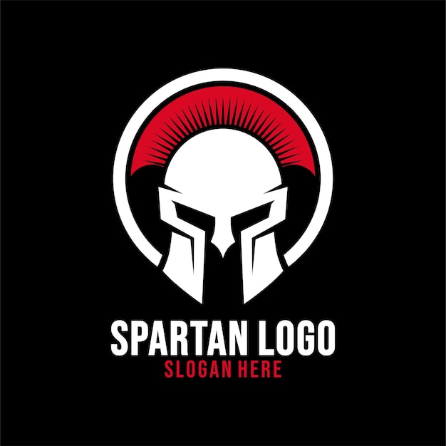 Plik wektorowy inspiracja szablonu projektu spartan logo, ilustracji wektorowych.