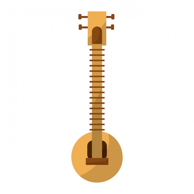 Instrument Muzyczny Sitar Indyjski