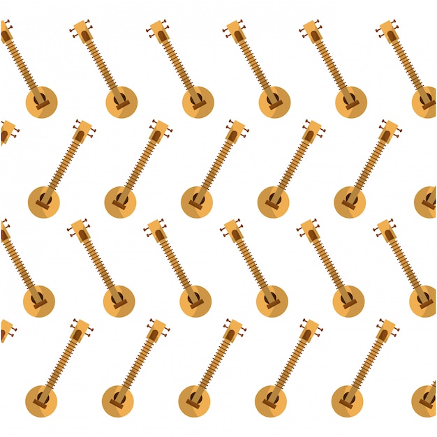 Instrument Muzyczny Sitar Indyjski