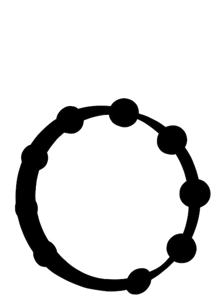 Instrument muzyczny sylwetka na białym tle na białym tle ilustracji wektorowych w płaski