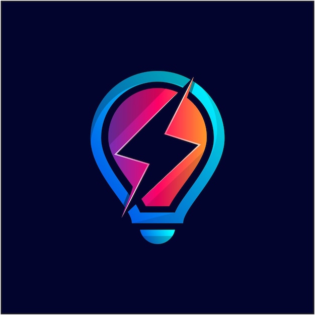 Plik wektorowy inteligentny elektryczny kolorowy projekt logo