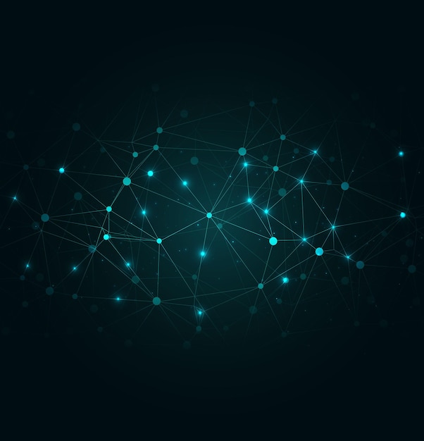 Interconnected Network of Nodes and Connections