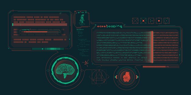 Interfejs eksploracyjny za pomocą infografiki scifi