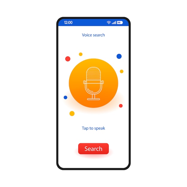 Interfejs Smartfona Do Wyszukiwania Głosowego