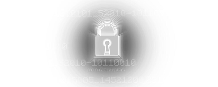 Wektor internetowa koncepcja cyfrowej technologii bezpieczeństwa dla tła biznesowego blokada na płytce drukowanej