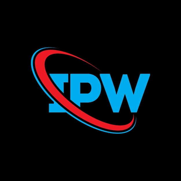 IPW logo IPW litera IPW logo inicjały IPW logo połączone z okręgiem i dużymi literami monogram logo IPW typografia dla biznesu technologicznego i marki nieruchomości