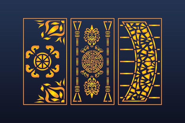 Islamski Dekoracyjny Szablon Wycinanych Laserowo Paneli Cnc Z Abstrakcyjną Teksturą Geometryczną I Kwiatową