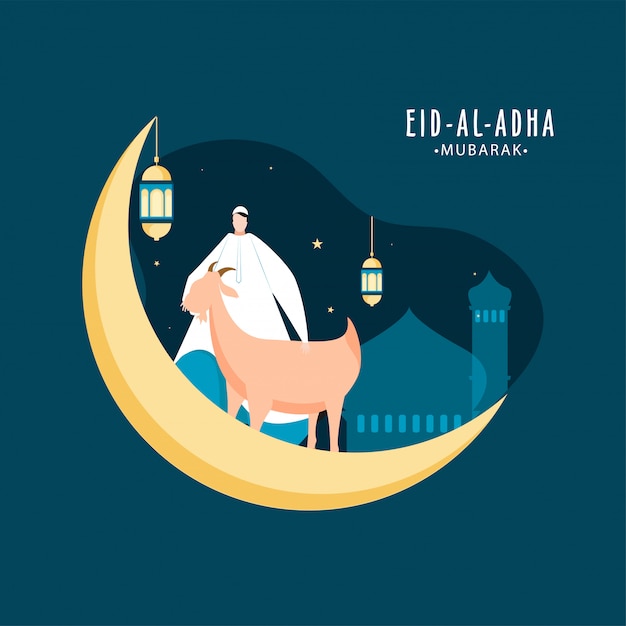 Islamski Festiwal Eid-al-adha Concept.