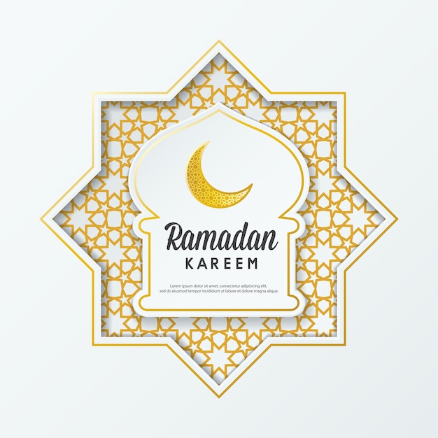 Islamski Projekt Powitania Ramadan Kareem