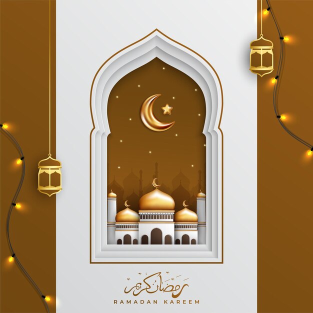 Islamski ramadan kareem muzułmański festiwalu tło