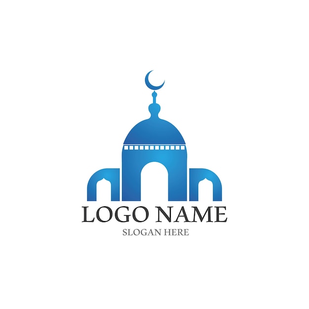 Islamskie logo i szablon wektora
