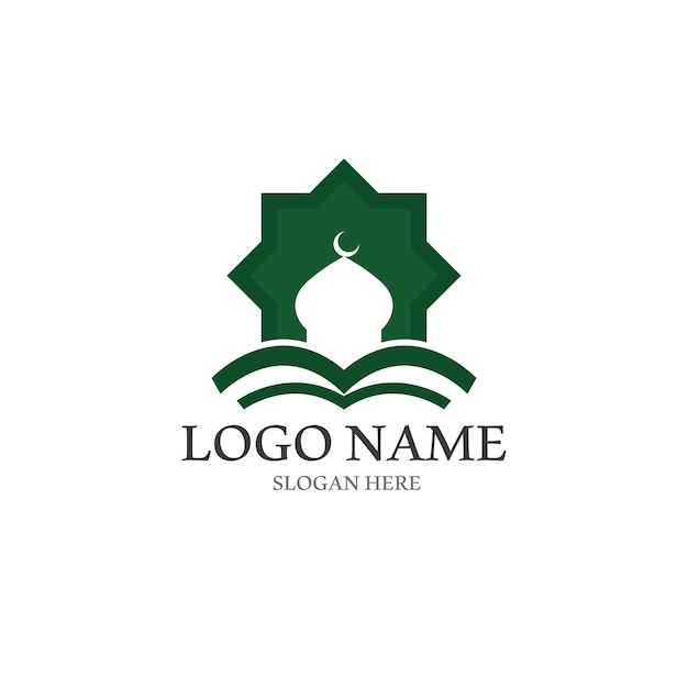 Plik wektorowy islamskie logo i szablon wektora