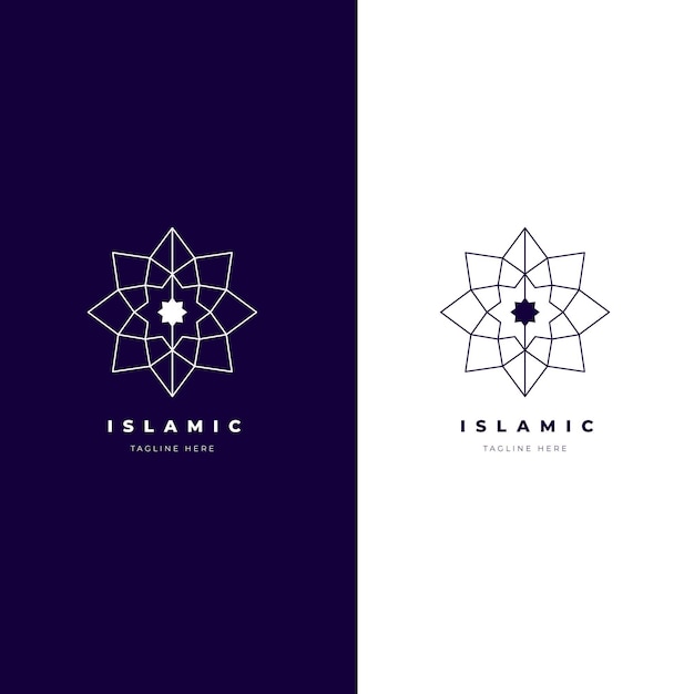 Islamskie Logo W Dwóch Kolorach