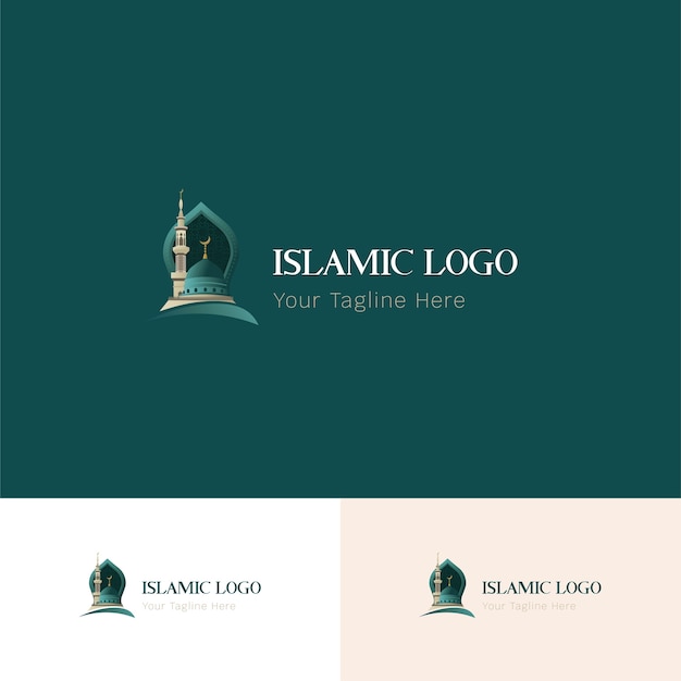 Islamskie logo zielone