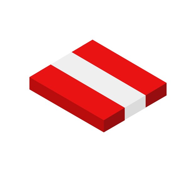 Izometryczne flaga austrii