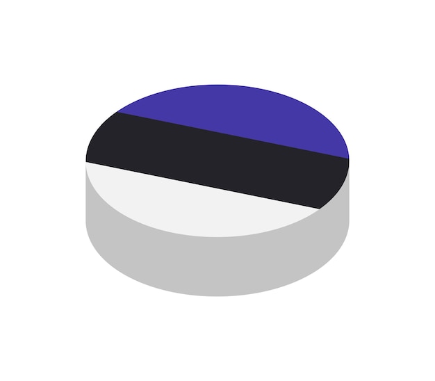 Izometryczne flaga Estonii
