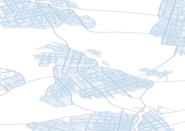 Plik wektorowy izometryczny abstrakcyjny plan nawigacyjny obszaru miejskiego ogólna mapa miasta z znakami ulic dróg dom