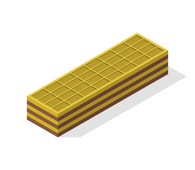 Izometryczny batonik waflowy