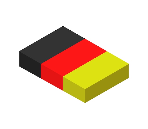 Izometryczny Flaga Niemiec