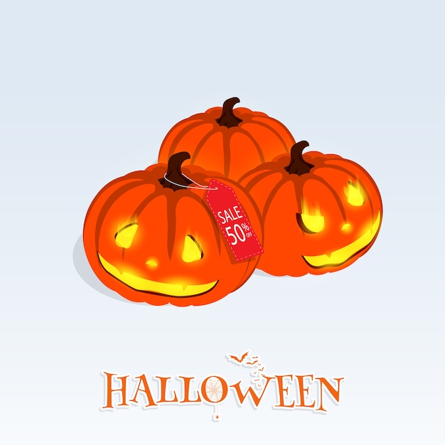 Izometryczny Halloween Sprzedaż Online Wektor