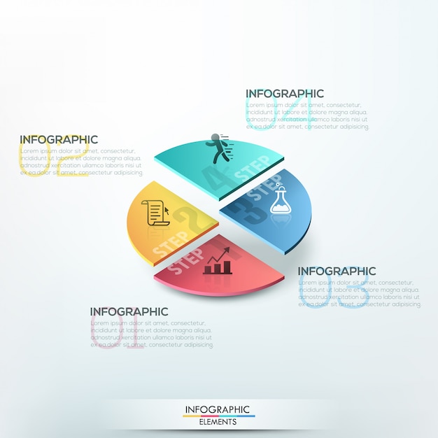 Izometryczny Infografiki Opcje Szablonu