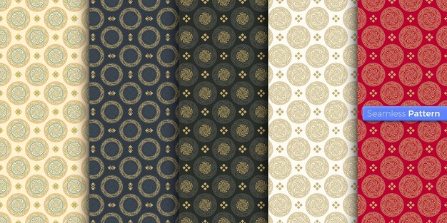 Plik wektorowy japoński styl geometryczny wzór kolory tła współczesna sztuka symetryczny minimalny styl dla tapety opakowania tkaniny ubrania pamiątki powierzchnia bezszwowy wektor wzoru