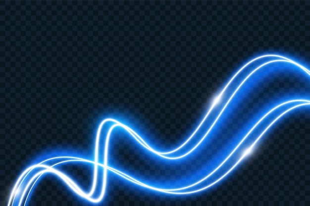 Jasnoniebieski Twirl Curve Light Png Efekt Neonowej Linii świecący Niebieski Okrąg Jasny Neonowy Stół Na Podium Podium Wektor
