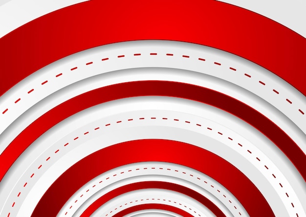 Plik wektorowy jasny czerwony tech okręgi geometryczne tło