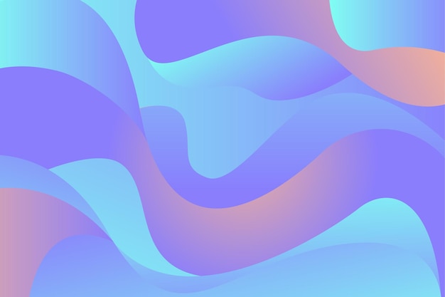 Jasny płynny gradient miękkie fale projekt tła