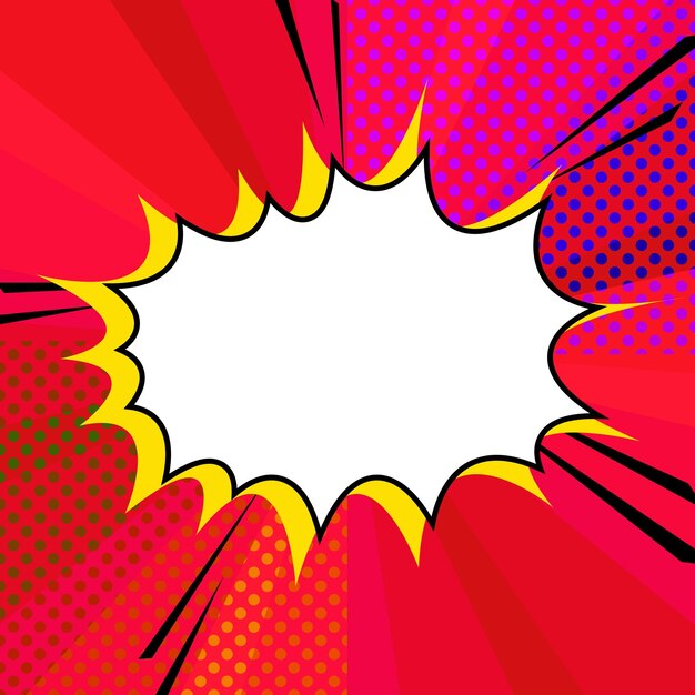 Jasny szablon chmury w stylu pop-art do druku i projektowania ilustracji wektorowych