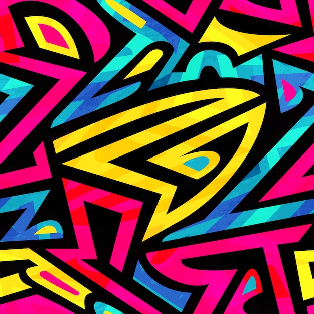Jasny wzór graffiti