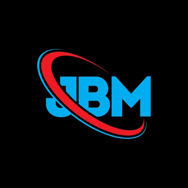 Plik wektorowy jbm logo jbm letter jbm letter logo design inicjały jbm logo połączone z okręgiem i dużymi literami monogram logo jbm typografia dla biznesu technologicznego i marki nieruchomości