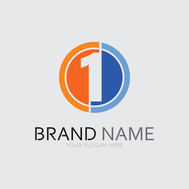jeden projekt logo i numer jeden projekt ilustracji graficznej