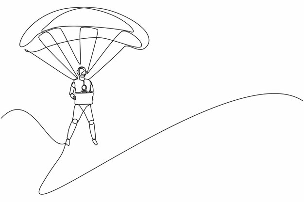 Plik wektorowy jedno liniowy rysunek startu rakiety z dużym budzikiem ilustracja wektora technologii przyszłości