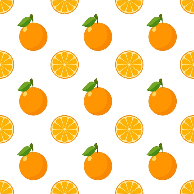 Plik wektorowy jednolite wzór płaski pomarańczowy