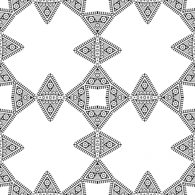 Jednolity wzór, czarno-białe tapety, ozdobne i dekoracyjne