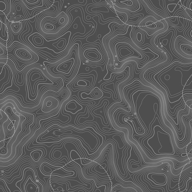 Plik wektorowy jednolity wzór tło mapy topograficznej z miejscem na kopię bezszwowa tekstura linia topograficzna mapa konturowa tło siatka geograficzna górski szlak turystyczny nad terenem