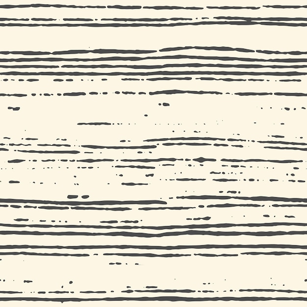 Jednolity wzór w paski ręcznie malowany pędzlem atramentu. Tileable grungy tekstury dla niekończących się tapet. Ilustracja wektorowa