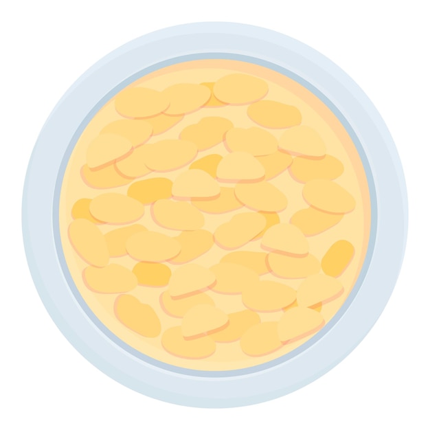 Plik wektorowy jedzenie płatków śniadaniowych ikona kreskówka wektor miska na mleko czekolada kukurydziana