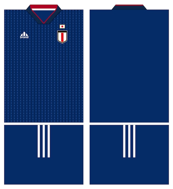 Jersey Japan 2018 Home niebieska koszulka i wzór w kropki