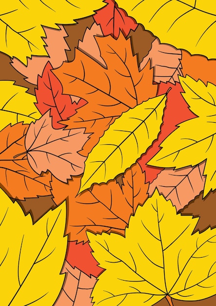 Plik wektorowy jesienne liście