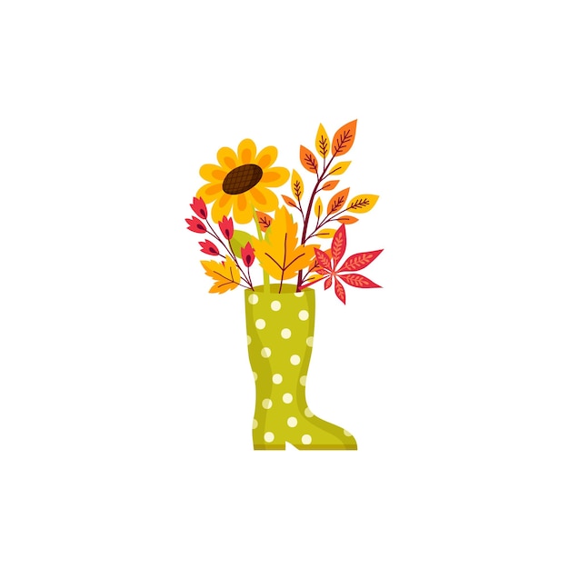 Jesienny kwiat clipart. Cały sezon. Święto Dziękczynienia.