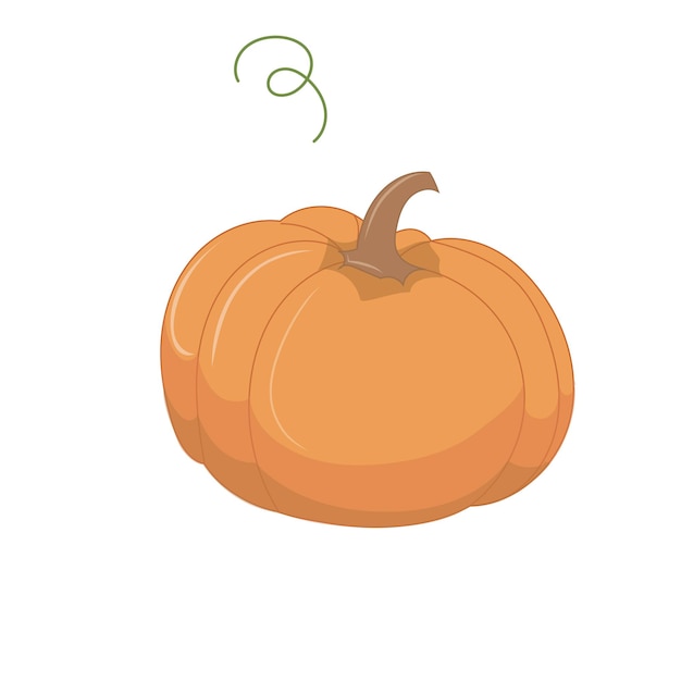 Jesieńskie dyni z zielonymi liśćmi Dekoracja jesień zbiorów Ilustracja Święta Dziękczynienia lub Halloween