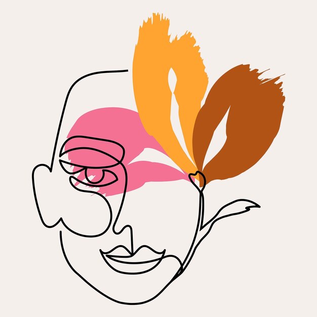 Plik wektorowy jest rysunek mężczyzny z kwiatem w ustach.
