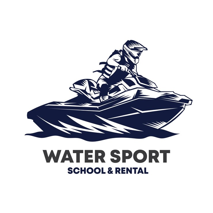 Wektor jet sky nowy