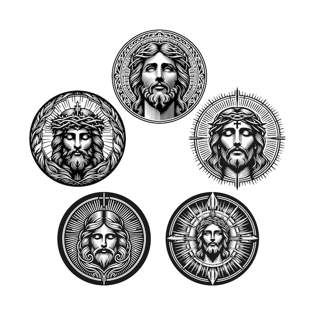 Jezus wygrawerował ilustracje dla logo