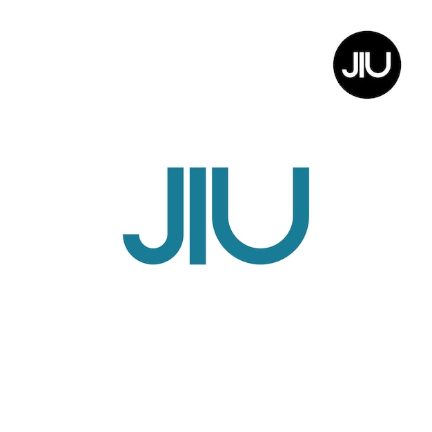 Plik wektorowy jiu logo letter monogram design