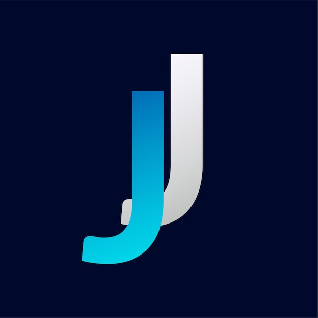 JJ Letter Logo Template Ilustracja projektowa