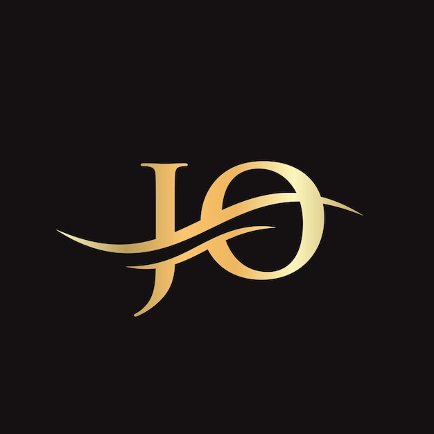 Jo Logo Design Vector Swoosh List Projekt Logo Jo