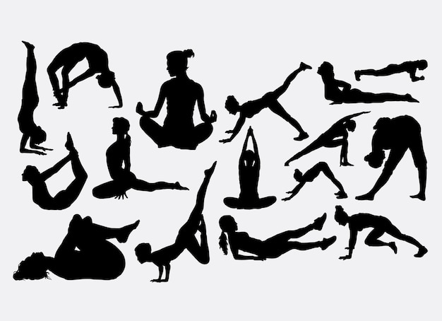 Joga i fitness sport sylwetka